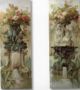 unknow artist Floral, beautiful classical still life of flowers.098 painting